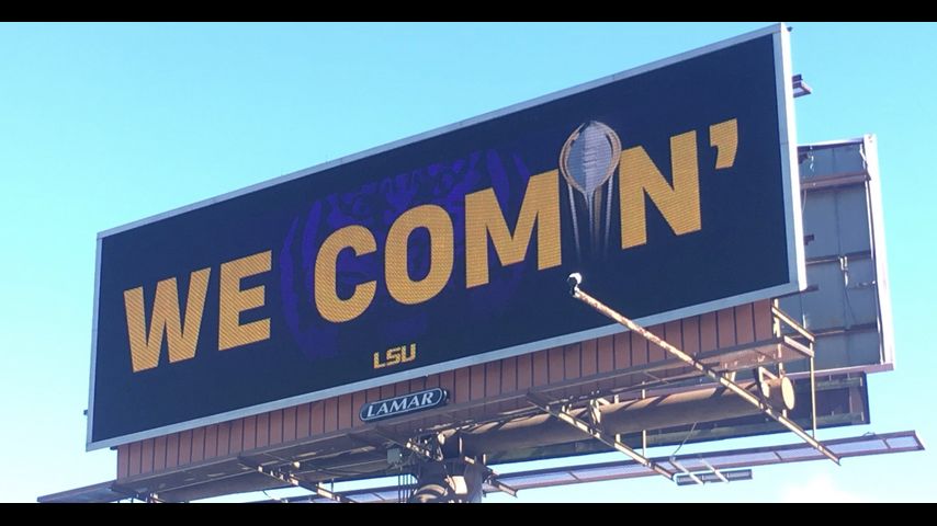 LSU 'Geaux Streauxs' billboards in Houston honor former Tigers