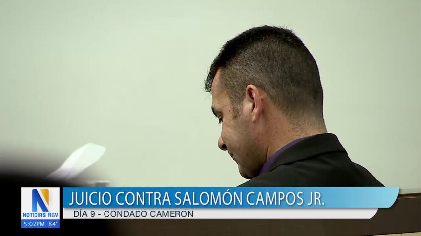 Continúa noveno día de juicio contra Salomón Campos Jr.