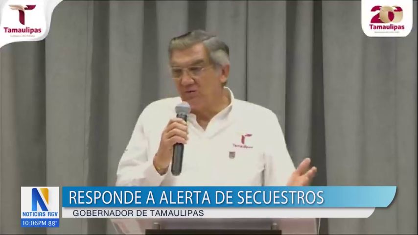 Gobernador de Tamaulipas responde a alerta de la embajada sobre secuestros en carreteras