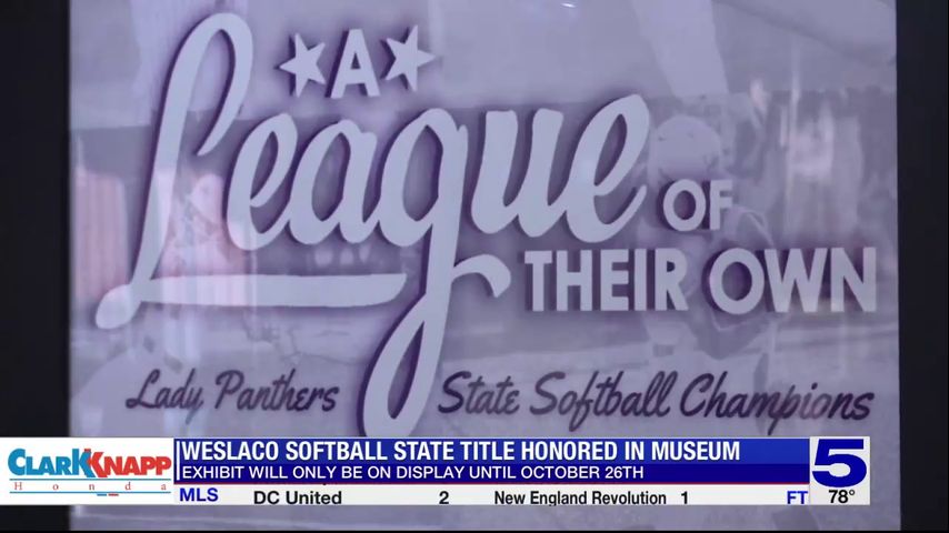 Weslaco Museum honors Lady Panthers softball team with special exhibit