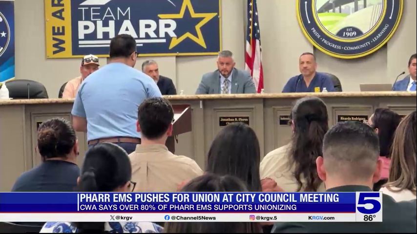Pharr EMS pushes for union at city council meeting
