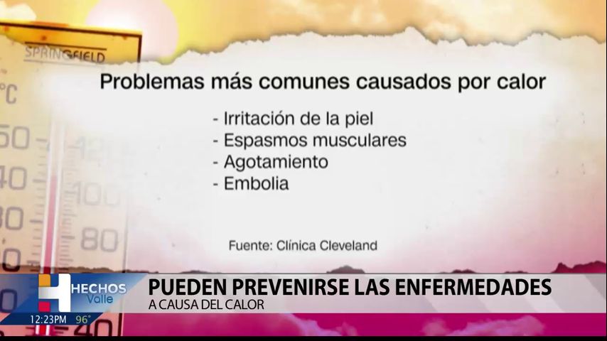 Salud y Vida: Pueden prevenirse las enfermedades a causa del calor