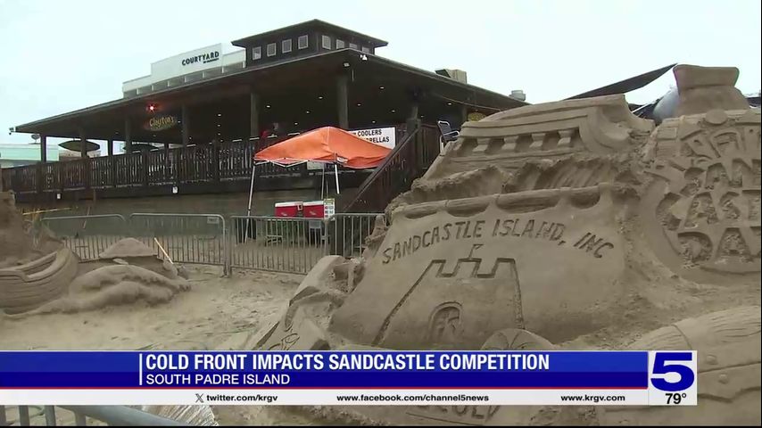 Cold front impacts South Padre Island Sandcastle Days