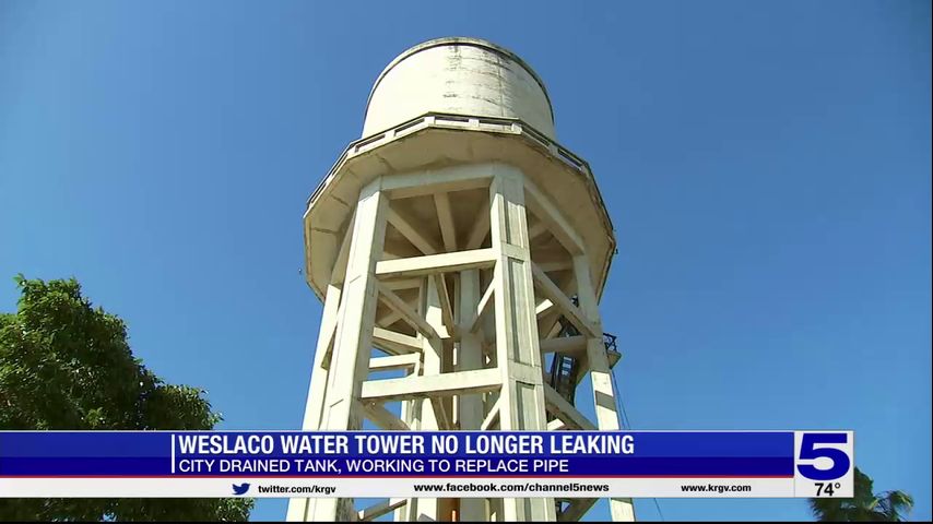 City of Weslaco working to repair water tower