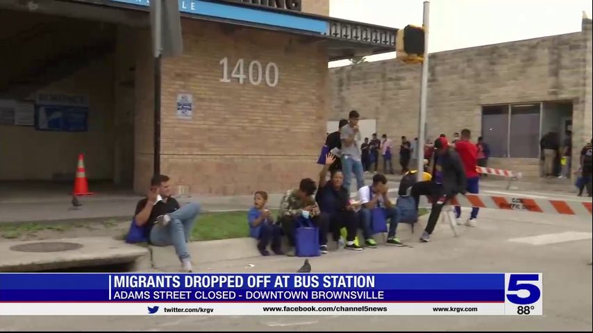 Migrants continue being dropped off at Brownsville bus station