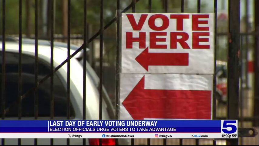 Last day of early voting underway