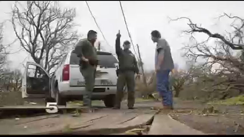 RGV Sector Border Patrol Agents Assisting Flood Victims