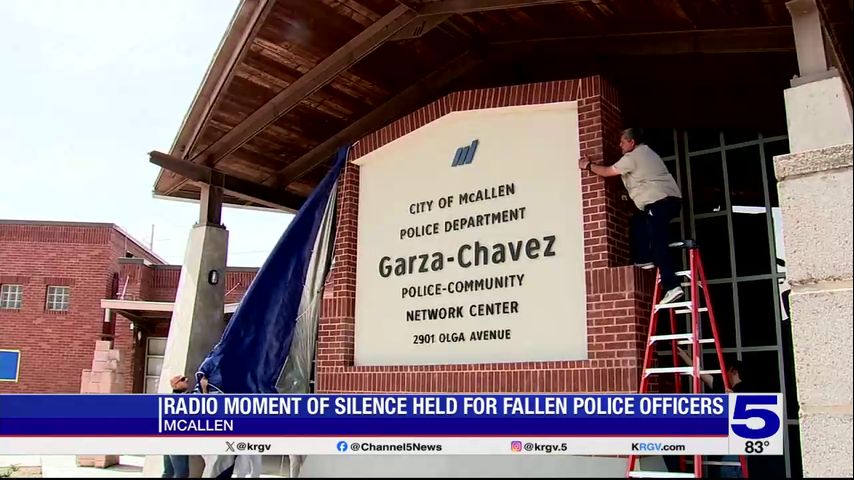 McAllen police hold moment of silence in honor of officers killed in ...