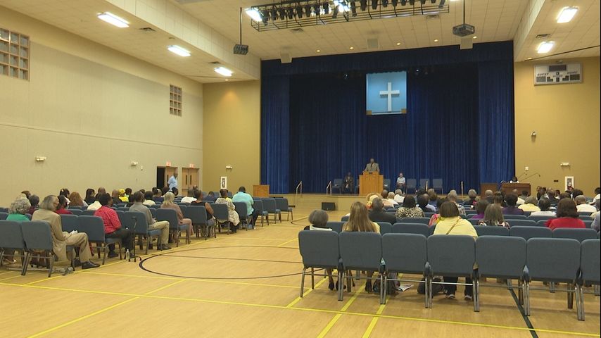 Sunday service held after car sped through Mount Pilgrim Baptist Church