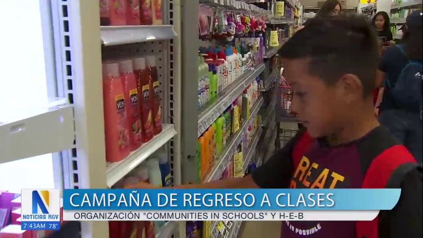 Organización 'Communities in School' y H-E-B impulsan campaña de regreso a clases