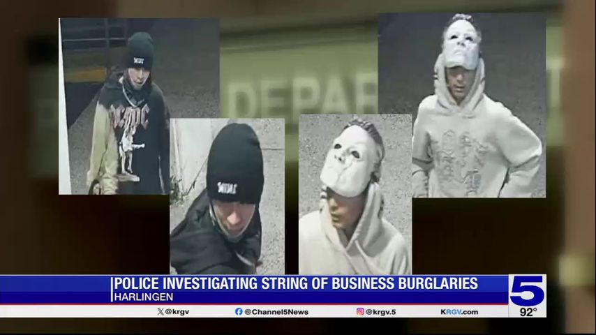Harlingen police investigate string of business burglaries