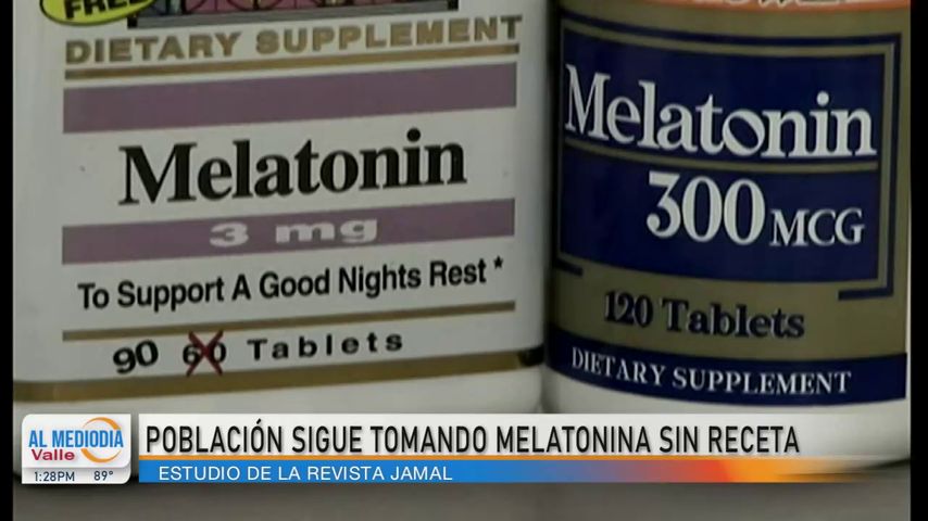 Autoridades sanitarias alertan sobre el consumo de melatonina sin receta médica