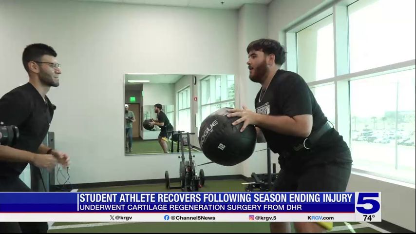 PSJA North's Jordan Brewster recovers following season-ending injury
