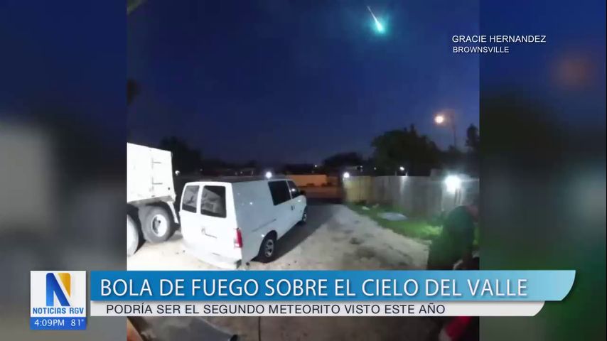 Bola de fuego sobre el cielo del Valle