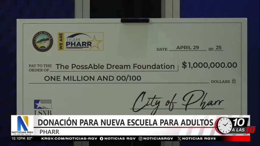 Pharr dona $1 millón para lanzar la primera escuela secundaria para adultos
