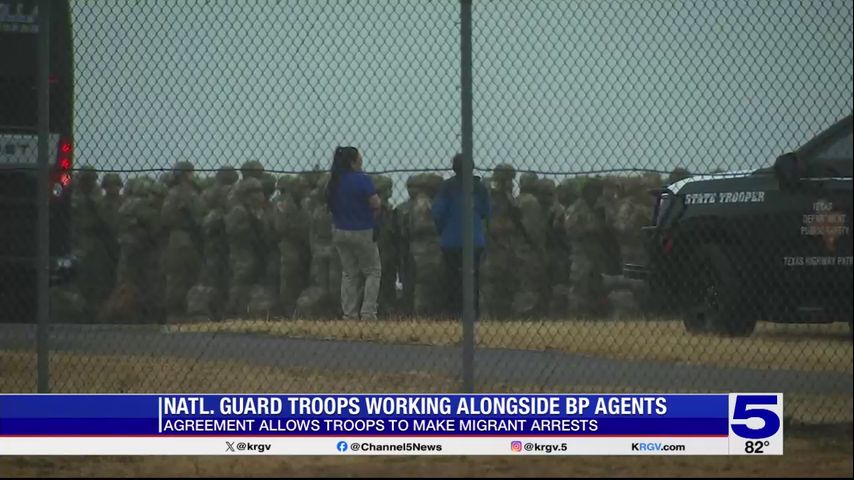 National Guard troops work alongside Valley Border Patrol agents to ...