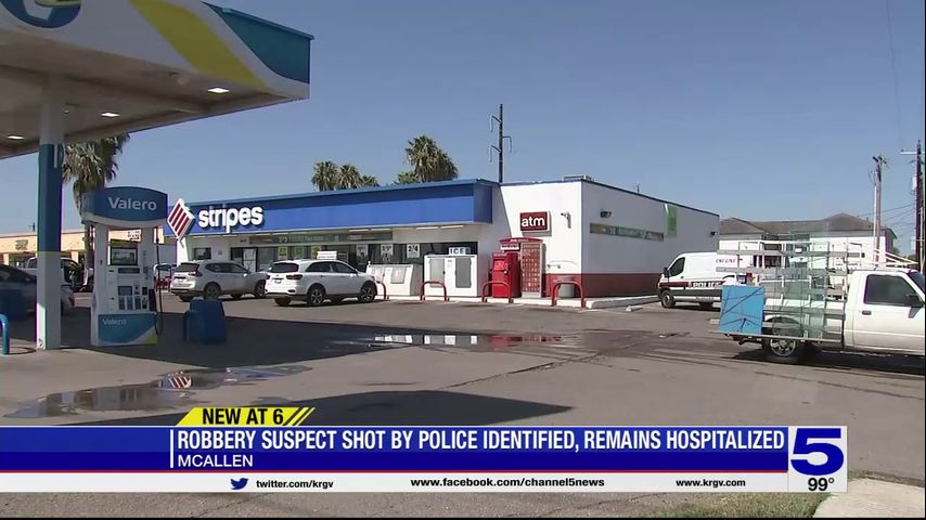 McAllen police identify aggravated robbery suspect shot by officers