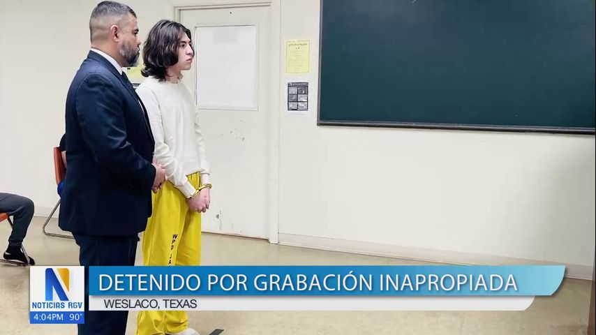 Estudiante de Weslaco High School detenido por grabar videos inapropiados en el plantel escolar sin el conocimiento de las víctimas