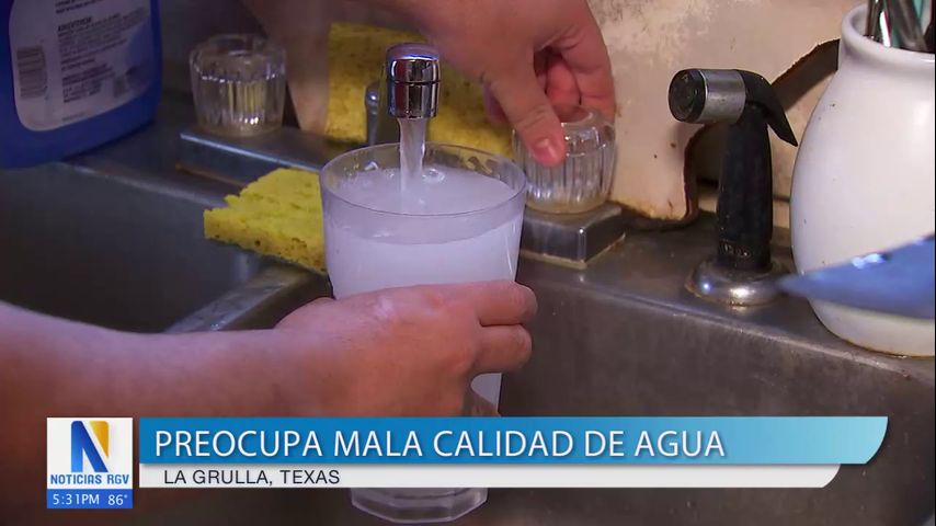 Quejas sobre la calidad de agua en La Grulla