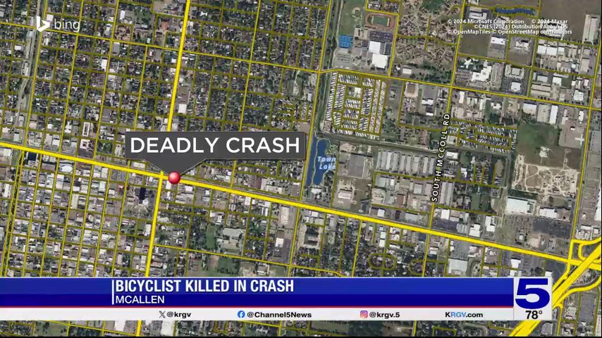 Bicyclist dies after being struck by a vehicle in McAllen