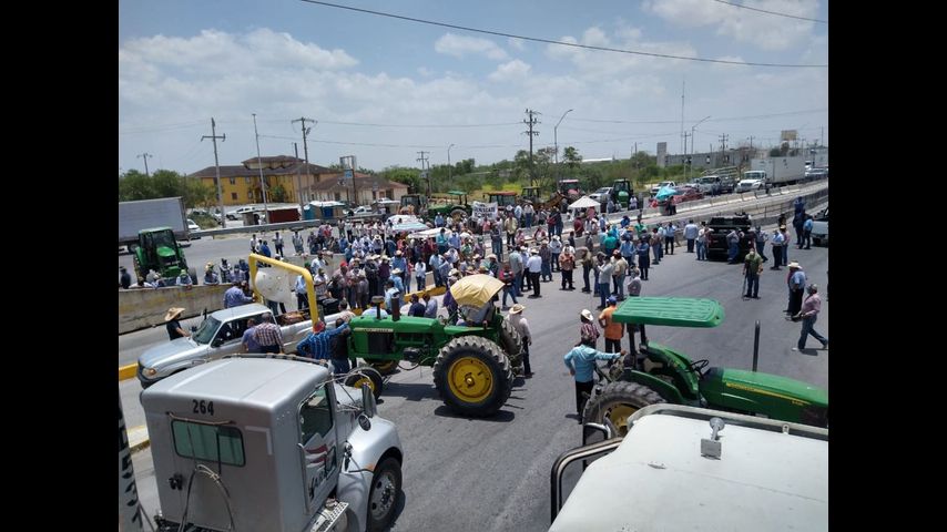 Tráfico del Puente Internacional de Pharr desviado por protestas en México