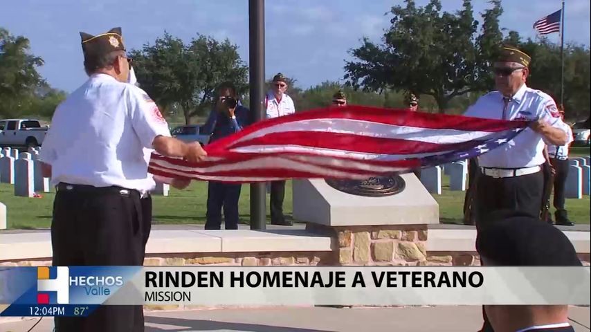 Realizan servicio de entierro conmemorativo en Mission para veterano del Valle que murió en acción