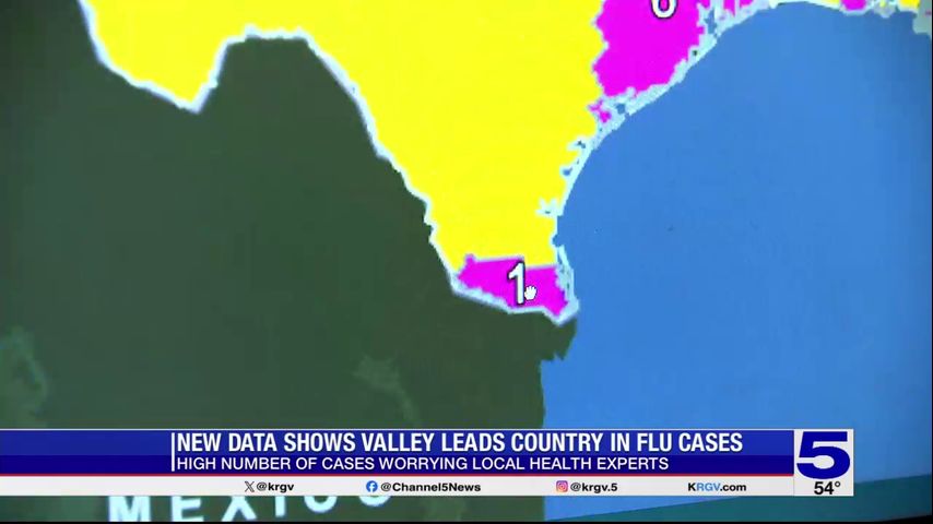 New data shows the Rio Grande Valley leads the nation in amount of flu cases