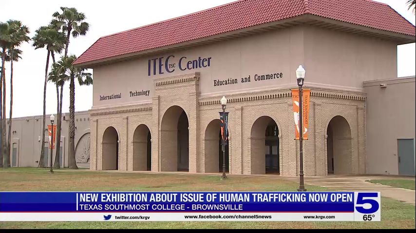 Exhibit raising awareness about human trafficking now open at Brownsville's Texas Southmost College