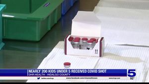 Nearly 200 kids under 5 received covid-19... Nearly 200 kids under 5 received covid-19 shot