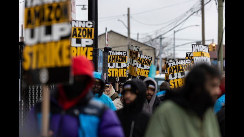 Amazon and Starbucks workers are on strike. Trump might have something to do with it