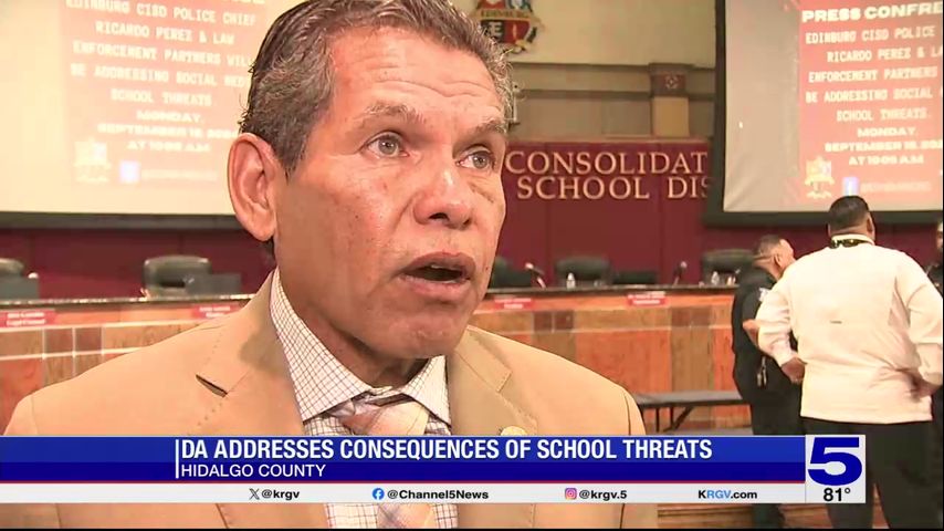 ‘Don’t do it:’ Hidalgo County DA issues warning amid string of school threats