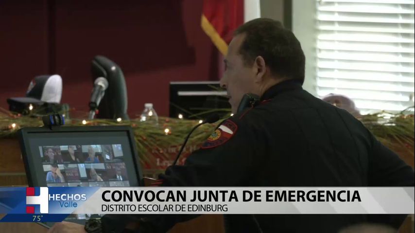 Distrito escolar de Edinburg convoca junta de emergencia