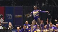 LSU gym's Kiya Johnson returns home to Fort Worth for final match of collegiate career