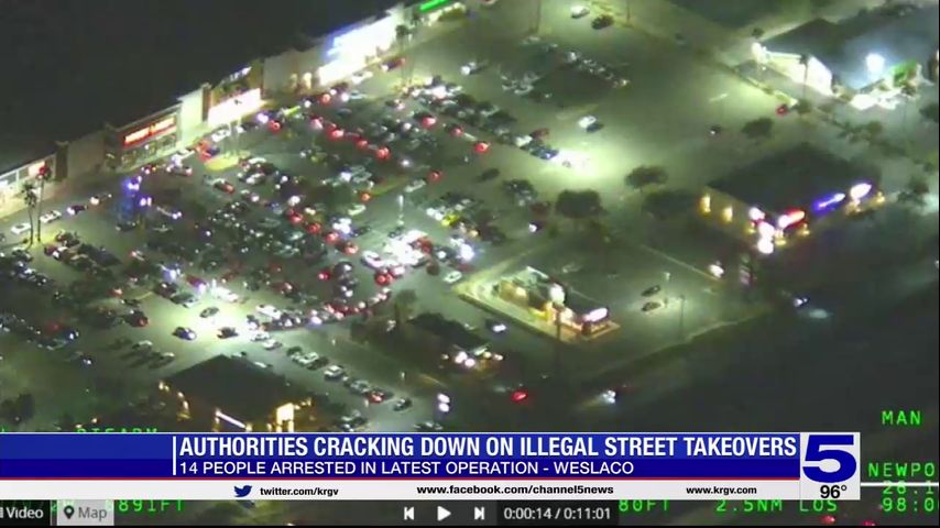 Over a dozen people arrested in Weslaco street racing crackdown