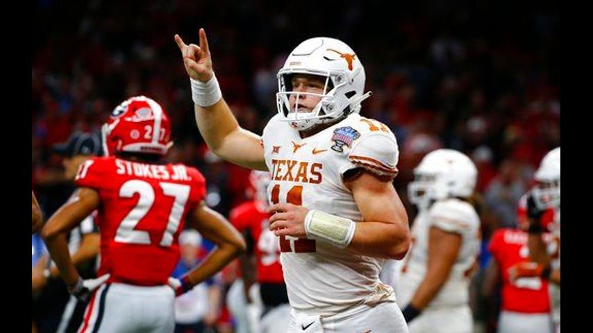 Ehlinger's 3 TDs lead Texas past Georgia 28-21 in Sugar Bowl