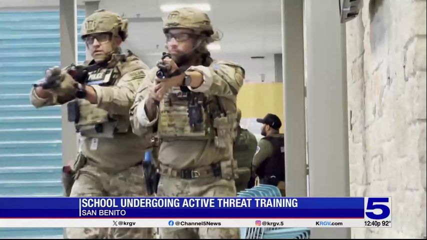 San Benito CISD undergoes active shooter training