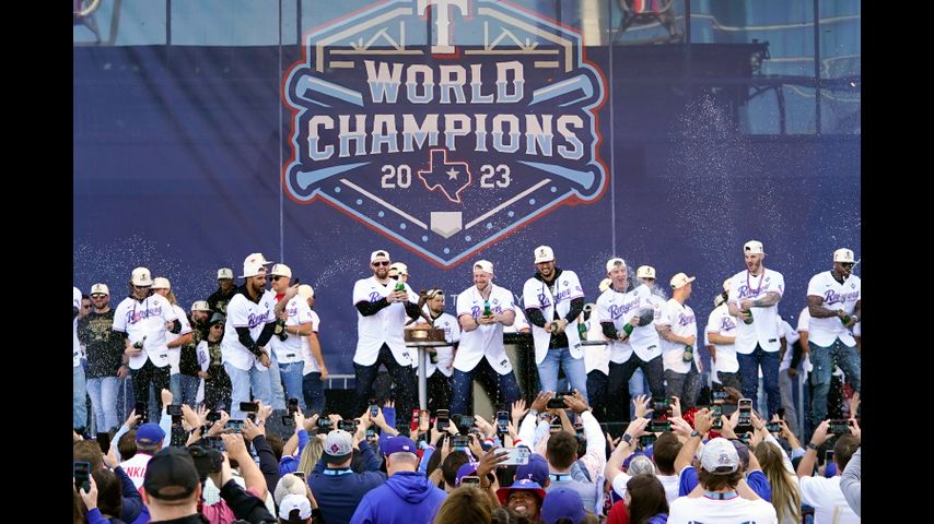 Biden is hosting the 2023 World Series champion Texas Rangers at the White House on Thursday