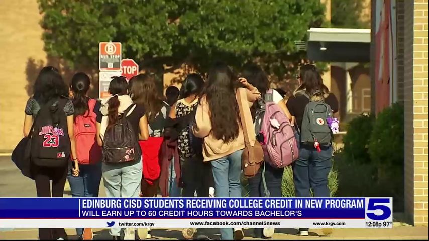 Edinburg CISD students receiving college credit as part of first class of collegiate high school