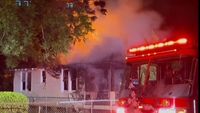 Fire crews respond to vacant house fire on Jefferson Avenue