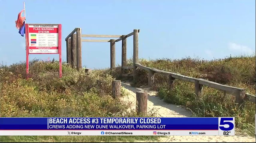 Cameron County beach access closed for renovations