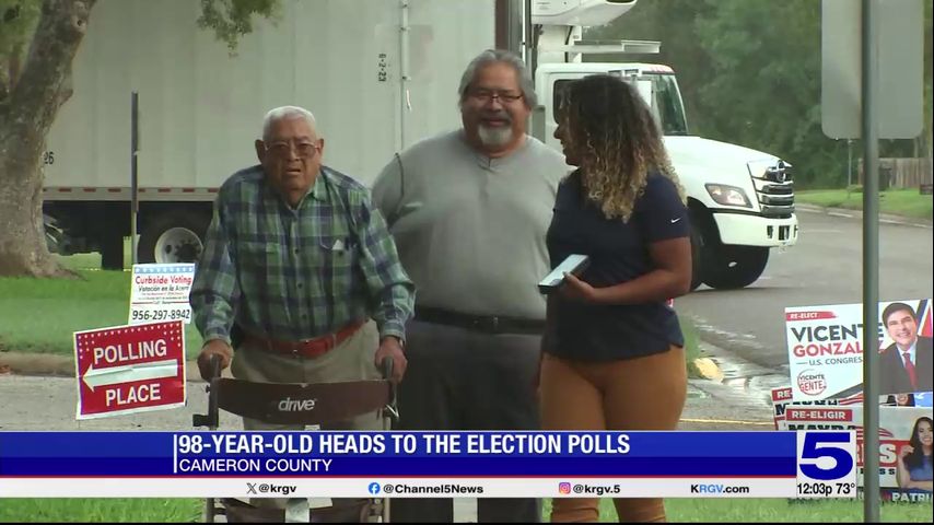 98-year-old man heads to the polls in Cameron County