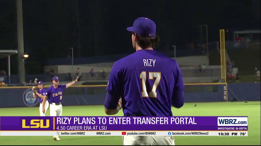 LSU pitcher Mavrick Rizy plans to enter transfer portal