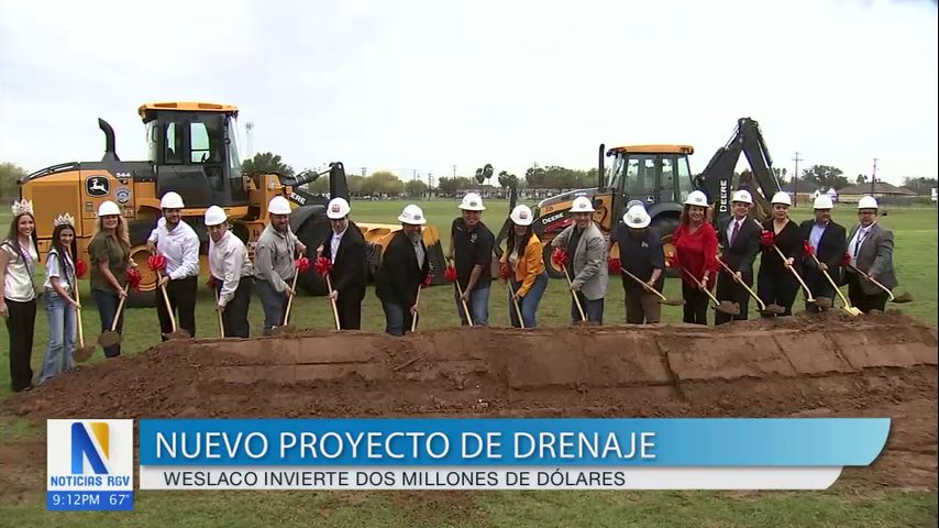 Weslaco inicia la construcción de nuevo proyecto de drenaje
