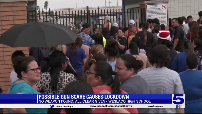 No weapon found after gun scare places Weslaco High School on lockdown