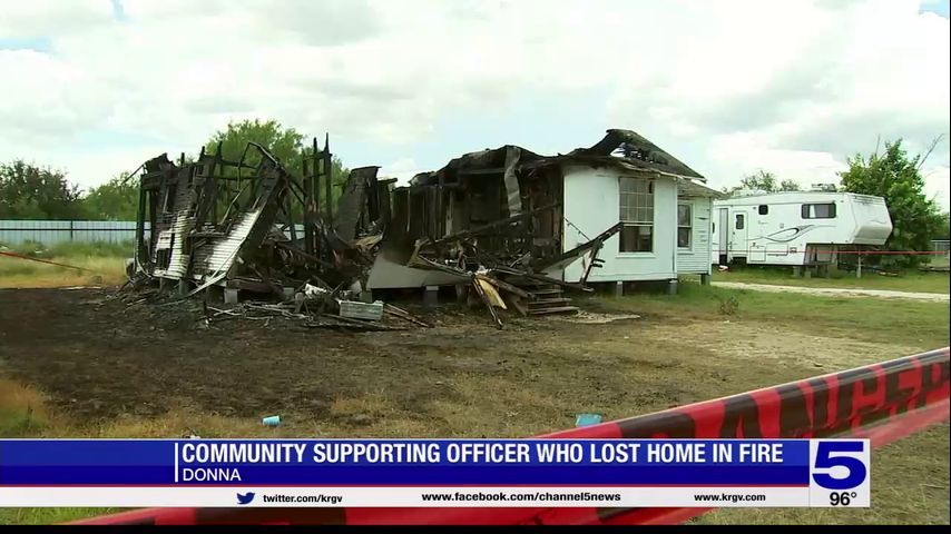 Goal almost reached for Donna police officer who lost his home after fire