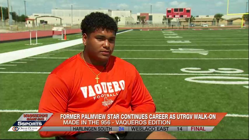 Made in the 956 - Vaqueros Edition: Former Palmview star continues career as UTRGV walk-on