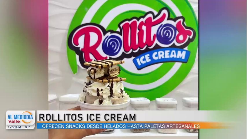 'Rollitos Ice Cream' se especializa en helados y paletas artesanales