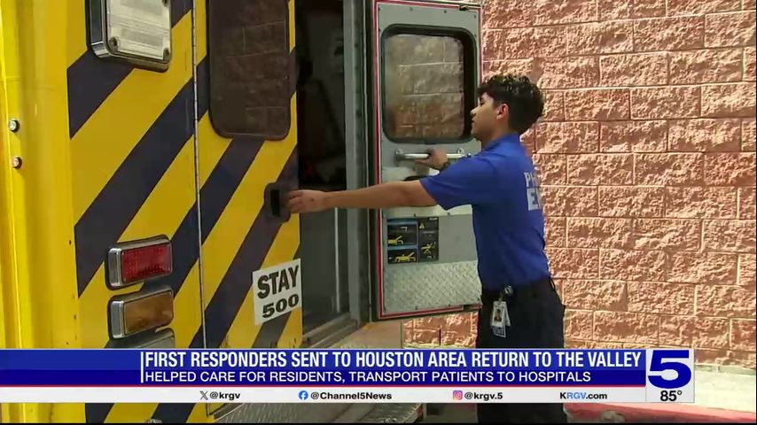 Pharr first responders return after assisting with Hurricane Beryl recovery efforts in Houston