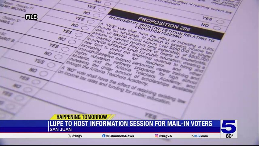 LUPE to host session on mail-in voting