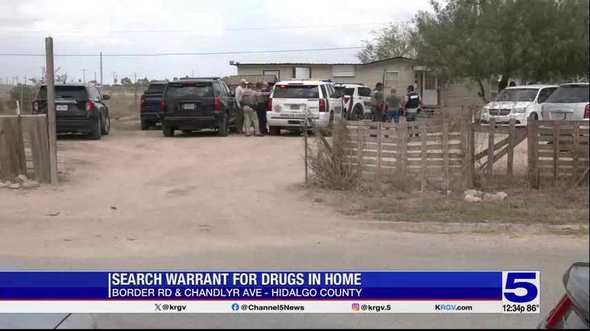 Hidalgo County Sheriff's Office raid home in Alamo